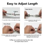 How to shorten a shark mesh watch band