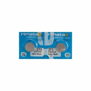 2 x Renata 371 Watch Batteries, 1.55V, 0% MERCURY equivalent SR920SW, SR920W