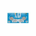 2 x Renata 373 Watch Batteries, 1.55V, 0% MERCURY equivalent SR916SW, 916