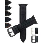 Bandini Rubber Rally Strap, Perforated Racing Band for Apple Watch Series 6/5/4/3/2/1
