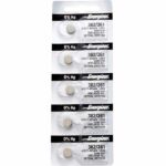 5 x Energizer 362 Watch Batteries, 1.55V, 0% MERCURY equivalent SR721SW, 361