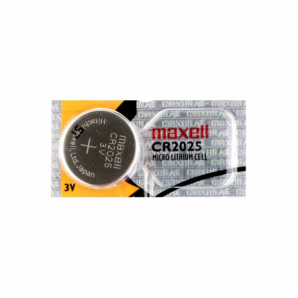 1 x Maxell 2025 Watch Batteries, 3V Lithium CR2025 Battery - Bandini ...