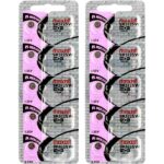 10 x Maxell 335 Watch Batteries, 0% MERCURY equivalent SR512SW Battery