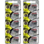 10 x Maxell 381 Watch Batteries, 0% MERCURY equivalent SR1120S Battery