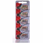 5 x Maxell 386 Watch Batteries, 0% MERCURY equivalent SR43W Battery