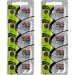 10 x Maxell 399 Watch Batteries, 0% MERCURY equivalent SR927W Battery