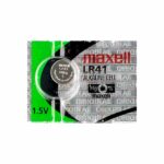 1 x Maxell LR41 Batteries, LR41 Battery, 1.5V Alkaline