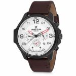 Daniel Klein Men's Watch - Leather Band - 46mm Analog - Quartz - Charcoal/Brown - DK12117-6