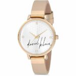 Daniel Klein Womens Watch - 33mm Analog - Quartz - Crystal Accented - Gold Tone/Beige - DK12181-4