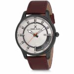 Daniel Klein Mens Watch - Leather Strap - 43mm Analog - Quartz - Black/Brown - DK12232-5