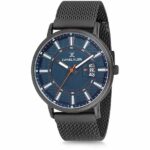 Daniel Klein Mens Watch - Mesh Strap - 43mm Analog - Quartz - Black - DK12244-6