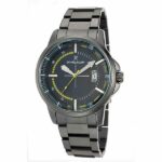 Daniel Klein Mens Watch - Stainless Steel - 44mm Analog - Quartz - Seconds Indicator - Black - DK12441-7