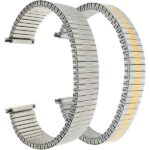 Bandini EX160 | Expansion Watch Strap, Metal Stretchy Band, Straight End