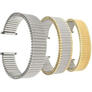 Bandini EX180 | Expansion Watch Strap, Metal Stretch Band, No Buckle, Straight End