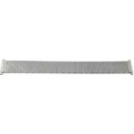 Flat view of Silver Tone Mens Silver Tone Metal Expansion Watch Band, Stretch Strap