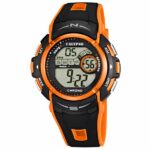 Calypso 45mm Mens Digital Sports Watch, Silicone Strap - Black / Orange - K5610/7