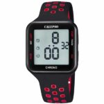 Calypso 38mm Womens Digital Sports Watch, Silicone Strap - Black / Red - K5748/5