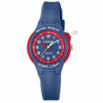 Calypso 29.5mm Kids Analog Glow Watch, Quartz, Silicone Strap - Blue/ Red - K6069/5