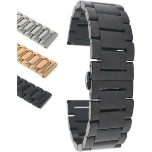 Bandini MET.1700 | Mens Metal Strap, Replacement Steel Watch Band, Ajustable