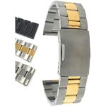Bandini MET.416 | Mens Stainless Steel Watch Band, Metal Watch Band, Ajustable, Removable Links