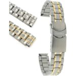 Bandini MET.486 | Womens Metal Watch Band, Deployment, Gold or Silver Tone