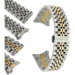 Bandini MET.ROL | Mens Stainless Steel Watch Band for Rolex, Straight or Curved End