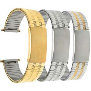 Bandini NX713 | Mens Stretch Watch Strap, Expansion Band, For Timex & Citizen, Easy to Adjust