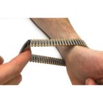 Stretched flexible expansion watch strap