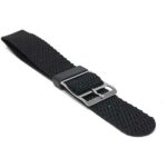 Side view of Black Black Ballistic Nato Style Nylon Strap