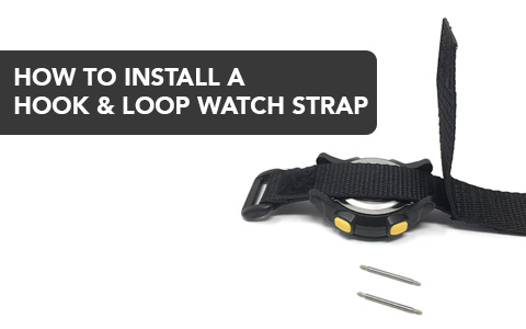 This guide shows how to install a hook and loop sports watch strap